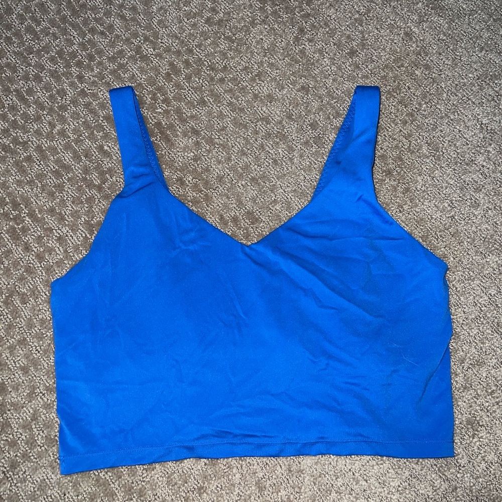 Aerie Offline Electric Blue Bra Top, Size XL